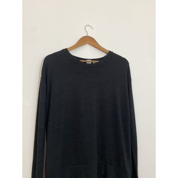 GAP Size XSmall Women Black Soft Hi-Low Pullover Sweater Long Sleeve Round Neck - Picture 5 of 7